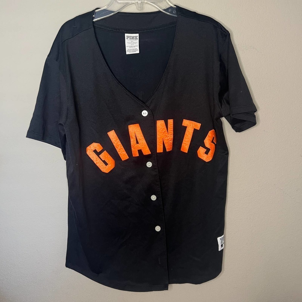 Pink Victoria Secret with Giants 5th & Ocean Baseball Jersey